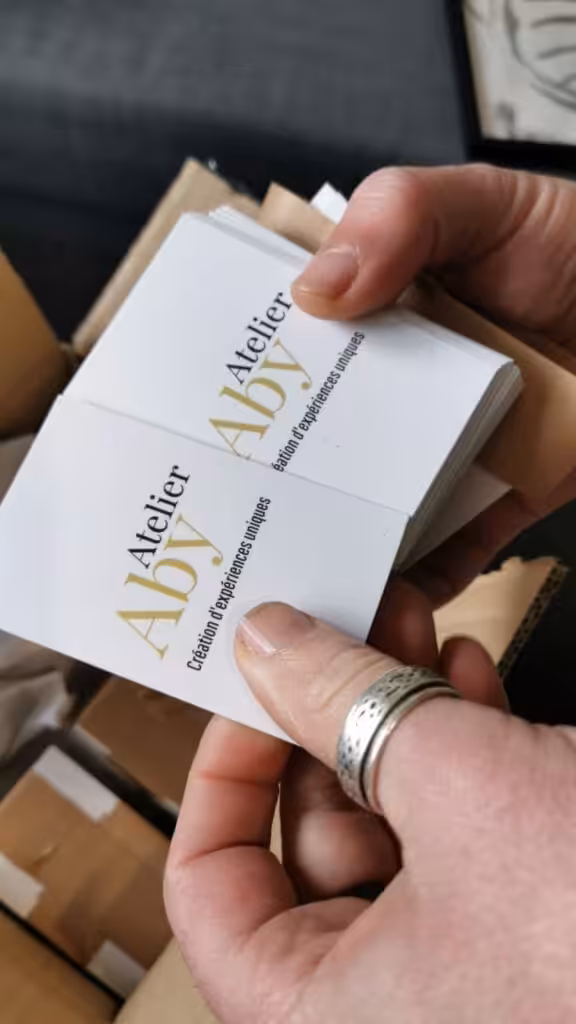 cartes de visite - Atelier Aby - Côtes d'Armor - Bretagne