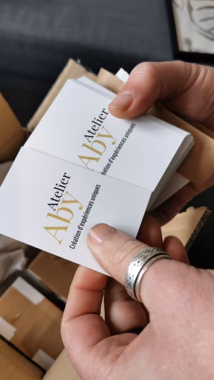 cartes de visite - Atelier Aby - Côtes d'Armor - Bretagne