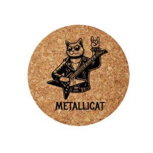 Sous-verre en liège - metal 4