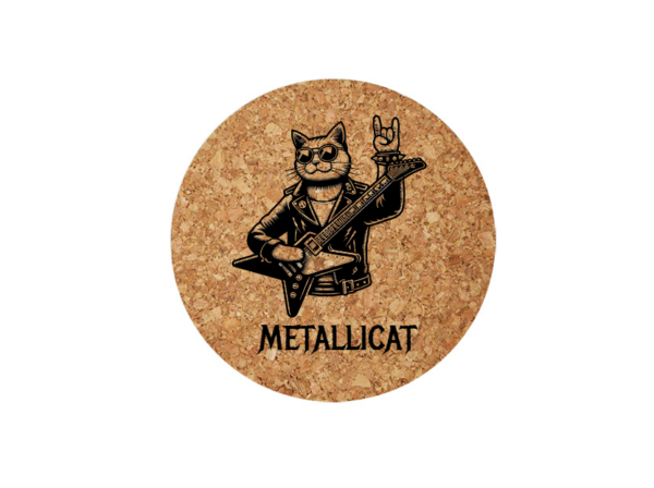 Sous-verre en liège - metal 4