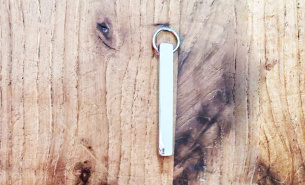 Pendentif barre argent - Atelier Aby - Bretagne - Produits artisanaux
