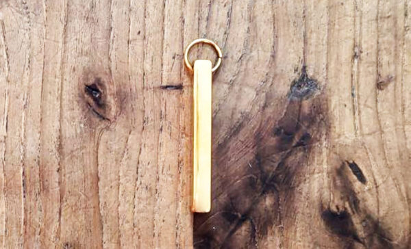 Pendentif barre or - Atelier Aby - Bretagne - Produits artisanaux
