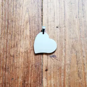Pendentif coeur couleur argent