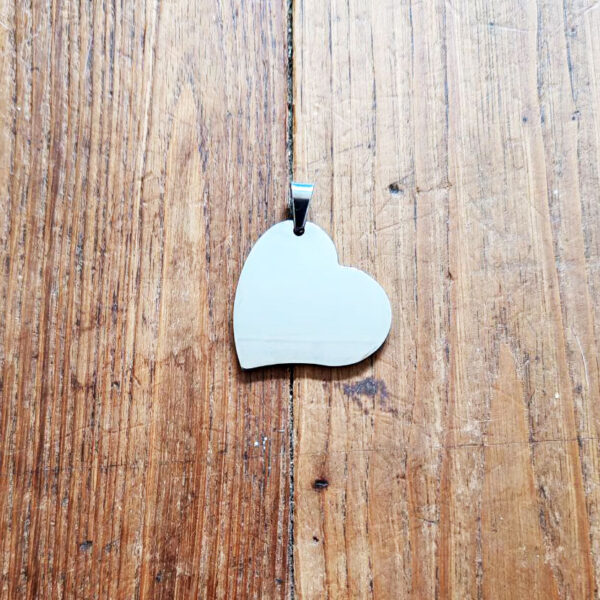 Pendentif coeur couleur argent