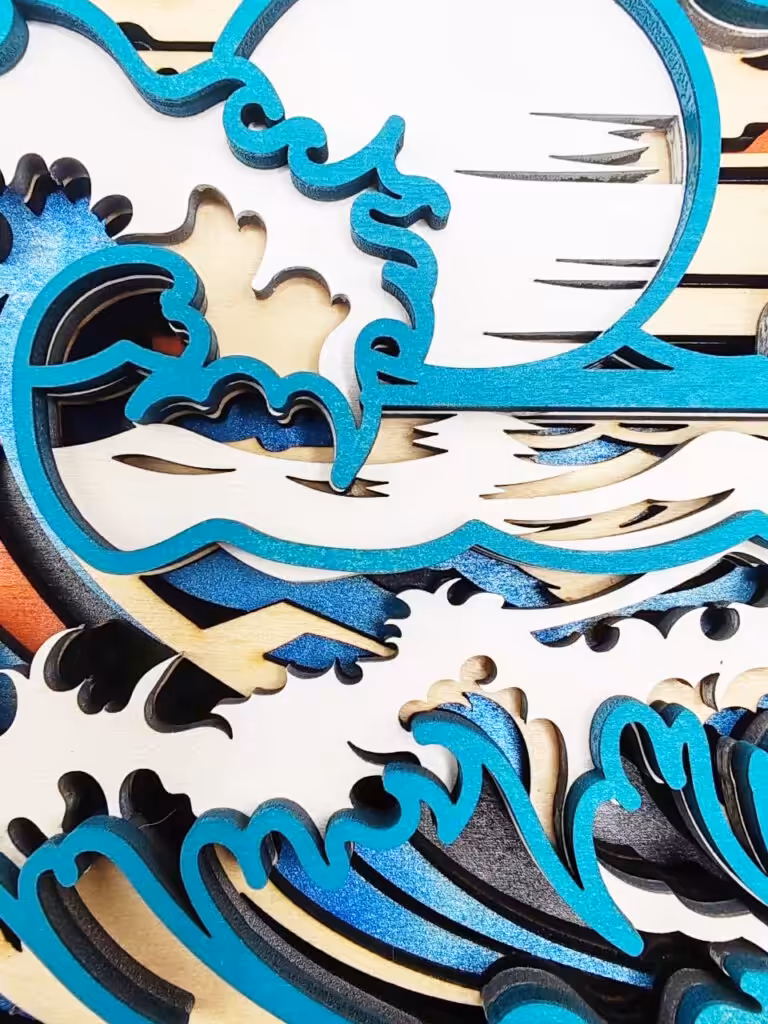 Tableau Océan - Atelier Aby - Bretagne - Produits artisanaux