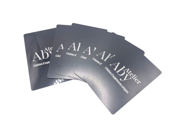 Cartes De Visites Métal Atelier Aby Côtes D'Armor Bretagne