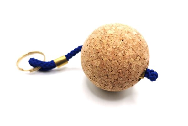 Porte-clefs liège forme boule - Atelier Aby - Côtes d'Armor - Bretagne