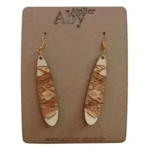 Boucles d'oreilles longues - Poissons - Atelier Aby - Plérin - Côtes d'Armor - Bretagne
