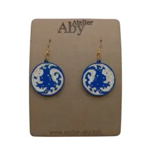 Boucles Oreilles Vagues Colorées - Atelier Aby - Plérin
