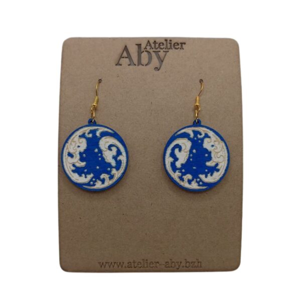 Boucles Oreilles Vagues Colorées - Atelier Aby - Plérin