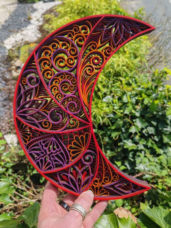 Lune colorée - Côtes d'Armor - Atelier Aby