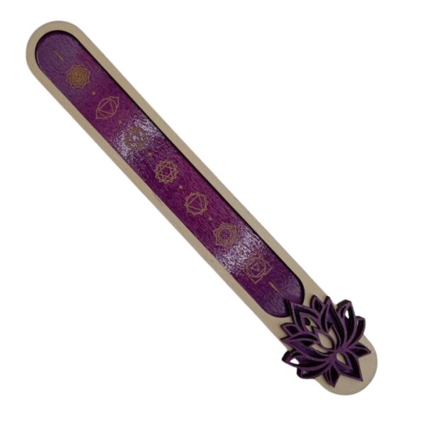 Porte Encens Lotus Et 7 Chakras - Atelier Aby - Bretagne