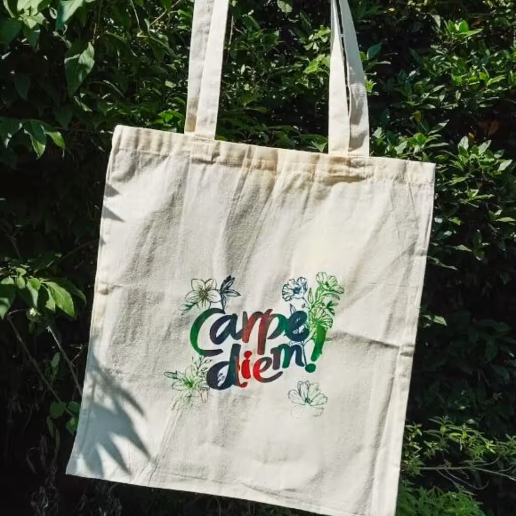 Tote Bag Carpe Diem Modèle unique - Atelier Aby - Saint-brieuc