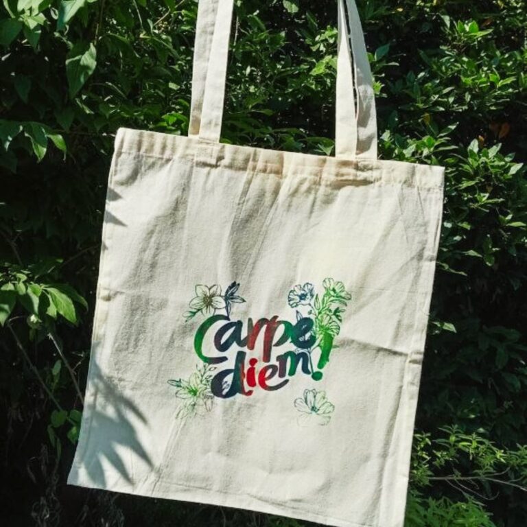 Tote Bag Carpe Diem Modèle unique - Atelier Aby - Saint-brieuc