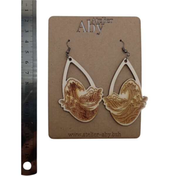 Boucles Oreilles Vagues - Atelier Aby - Bretagne