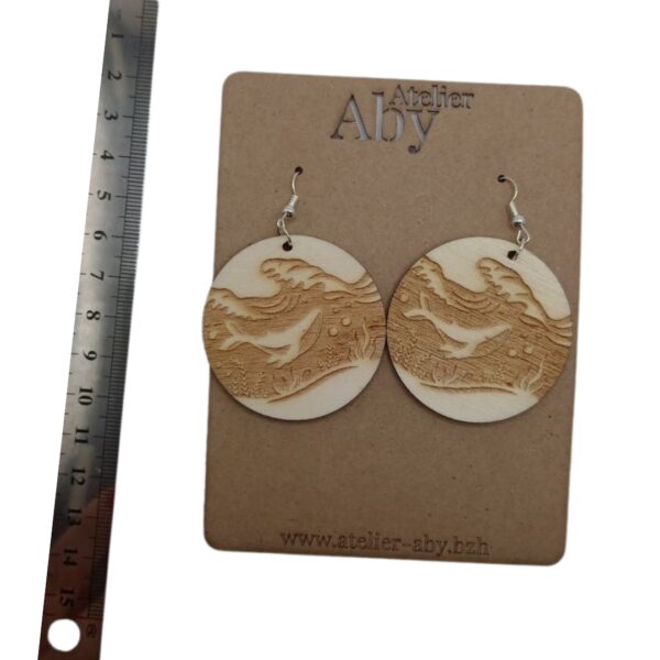 Boucles Oreilles Baleine - Atelier Aby - Bretagne