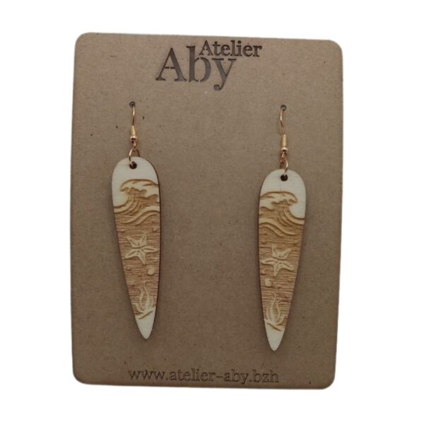 Boucles Oreilles Etoile De Mer - Atelier Aby - Bretagne