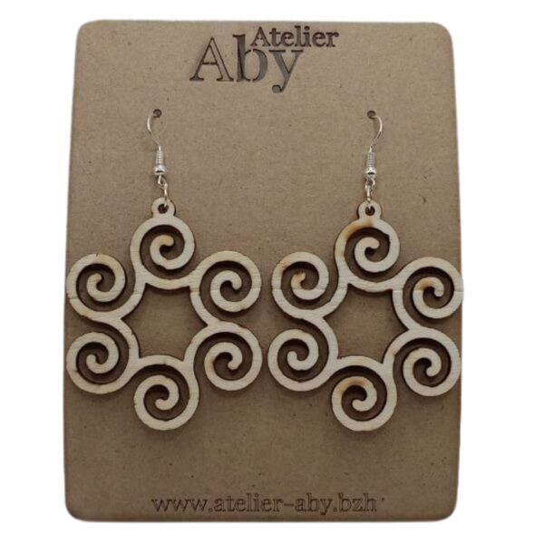 Boucles Oreilles Symbole Celte - Atelier Aby - Côtes d'Armor