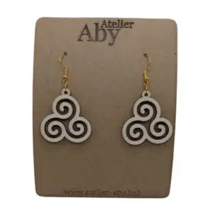 Boucles Oreilles Tryskell - Atelier Aby - Bretagne