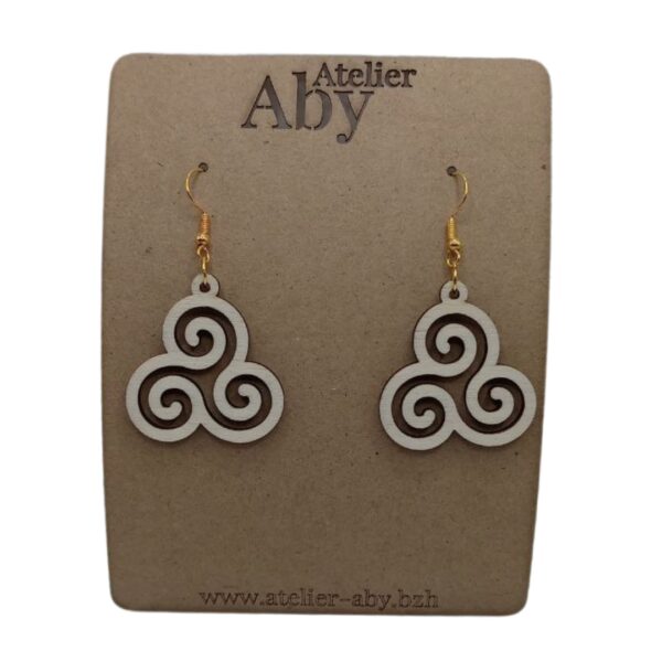 Boucles Oreilles Tryskell - Atelier Aby - Bretagne