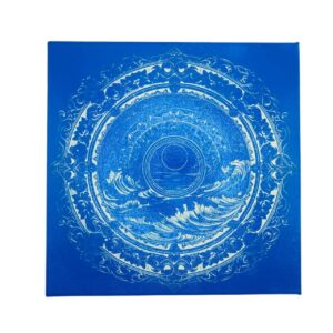 Mandala Lune sur Océan – pièce unique