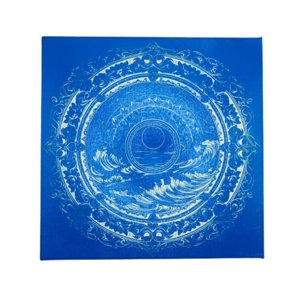 Mandala Lune sur Océan – pièce unique