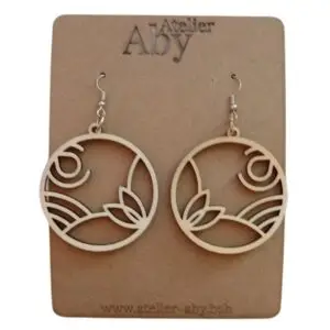 Boucles d'oreilles Florales - Atelier Aby - Plérin - Côtes d'Armor - Bretagne