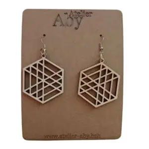 Boucles d'oreilles Géométrie - Atelier Aby - Plérin - Côtes d'Armor - Bretagne