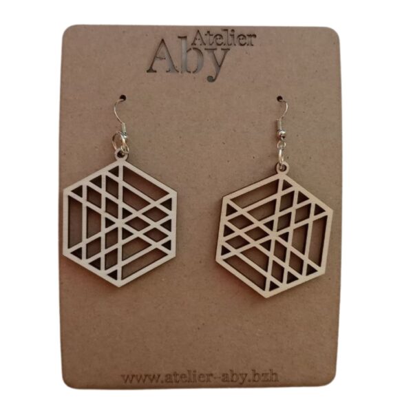 Boucles d'oreilles Géométrie - Atelier Aby - Plérin - Côtes d'Armor - Bretagne