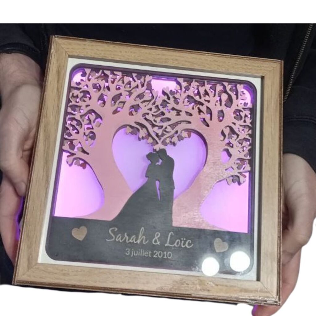Enseigne Lumineuse Ou Tableau Lumineux - Mariage - Atelier Aby - Bretagne