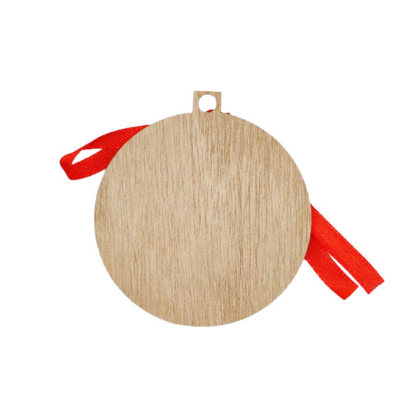 Boule de Noël en bois personnalisable