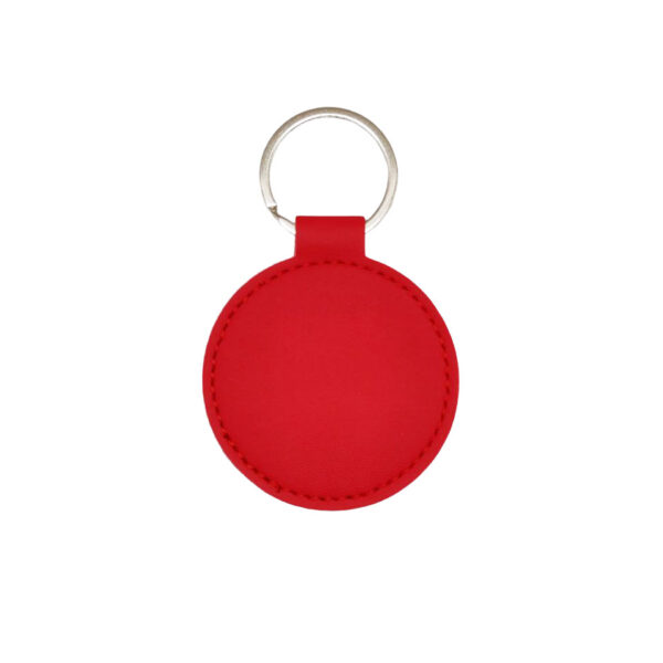 Porte-clés rond simili cuir - personnalisable – Image 5
