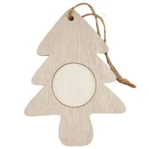 Décoration en bois personnalisable - Sapin avec photo