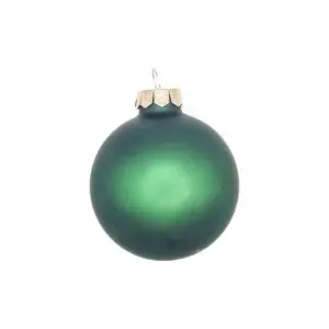 Boule de Noël verte mat personnalisable