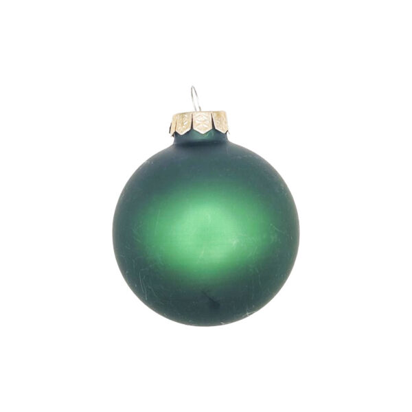 Boule de Noël verte mat personnalisable