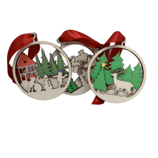 Boule de Noël en 3D couleur ~ personnalisable - Plérin - Côtes d'Armor - Bretagne - Atelier Aby