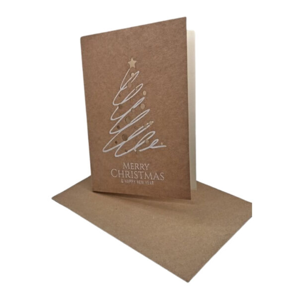 Carte De Noël Maquette Et Graines – Message Durable à Faire Pousser - Atelier Aby - Plérin - Côtes d'armor - Bretagne
