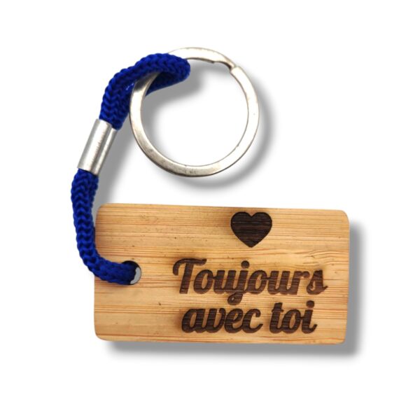 Porte Clef Bambou - personnalisable - Atelier Aby - Plérin