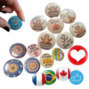 Exemples De Bages Exemples De Badges Personnalisables - Atelier Aby - PlérinAtelier Aby Plérin