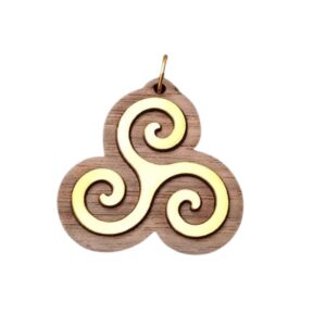 Pendentif Tryskell ~ Dorée ~ Collection "Bijoux celtiques"
