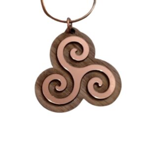 Pendentif Tryskell ~ Rosé ~ Collection "Bijoux celtiques"